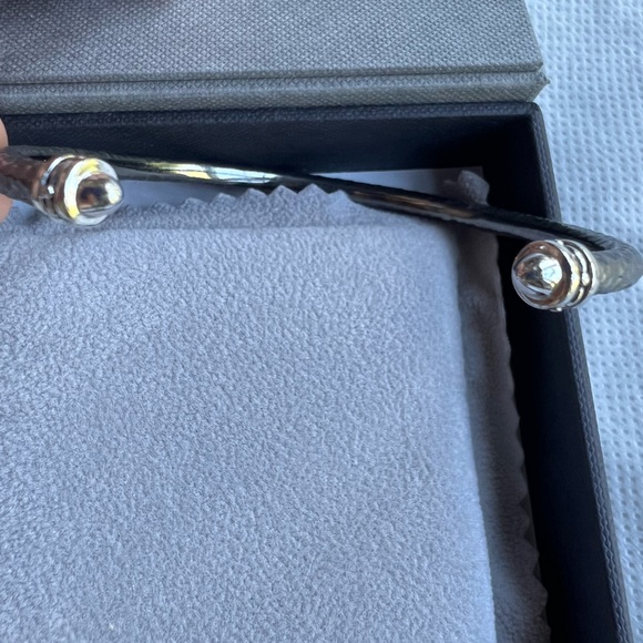 Silver cuff bangle bracelet - Designs by Hera - Picture 2 of 5